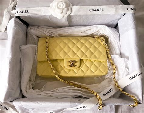 chanel yellow bag styled|iridescent Chanel bags.